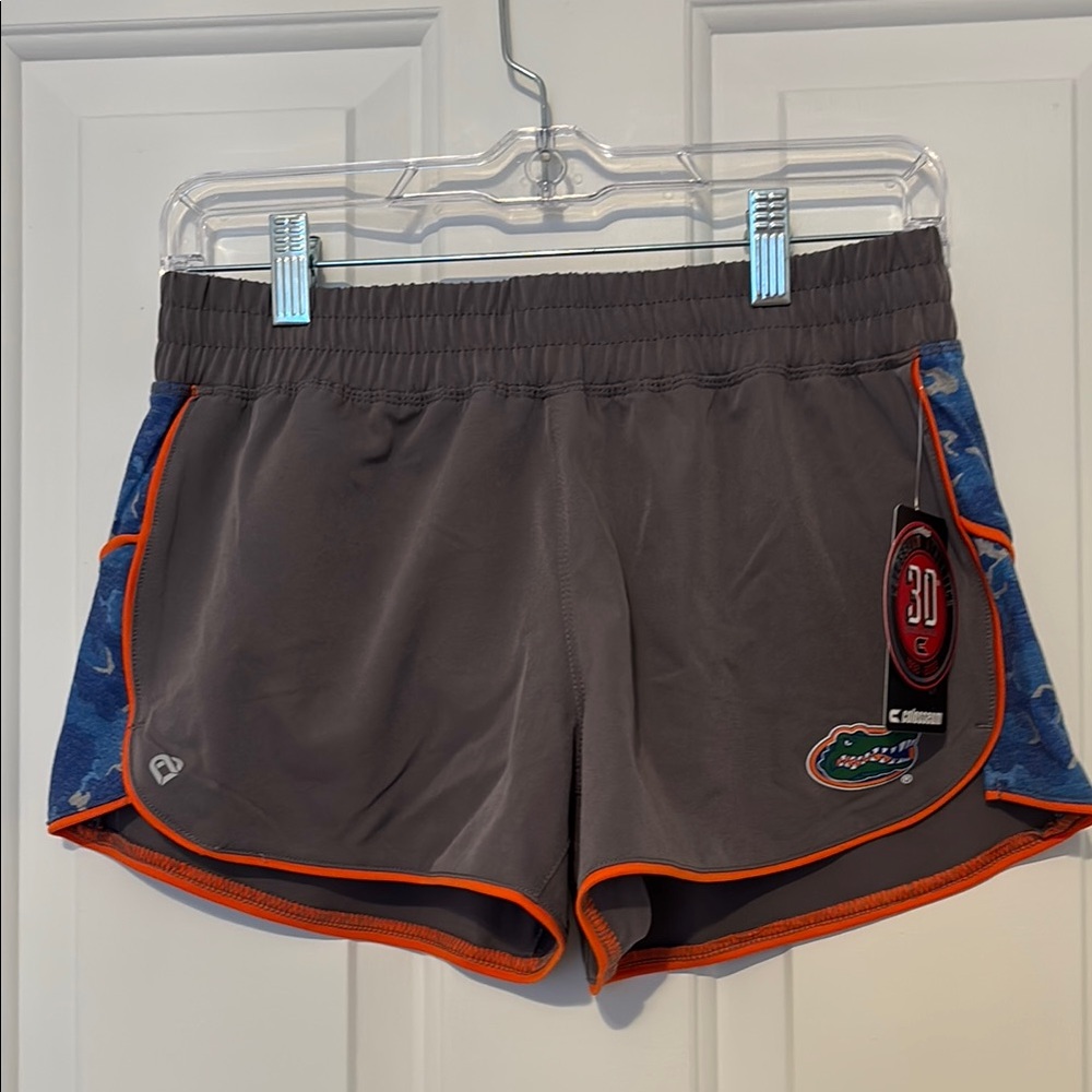 Colosseum Gray and Blue Athletic Shorts Lightweight Performance